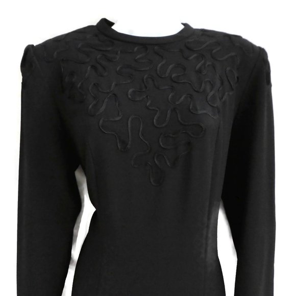 NEW Adolph Schuman For Lilli Ann Dress Vintage 60s RiC RaC Ribbon Zipper Peplum - Picture 3 of 11